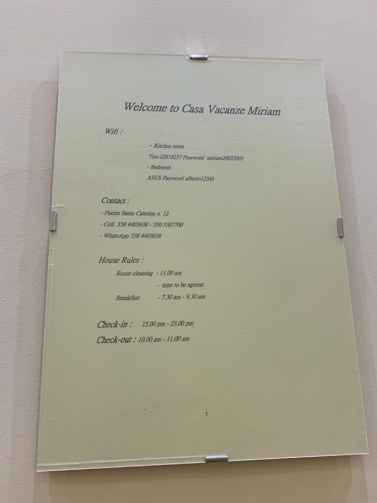 Casa Vacanze Miriam 란다조 외부 사진
